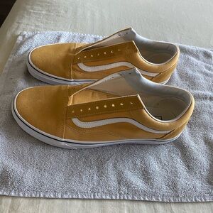 Used Vans Old Skool yellow. Size 11.5. Worn once
